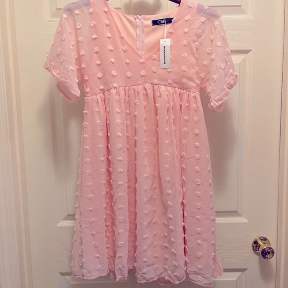 Pink polka dot dress - Picture 2 of 6